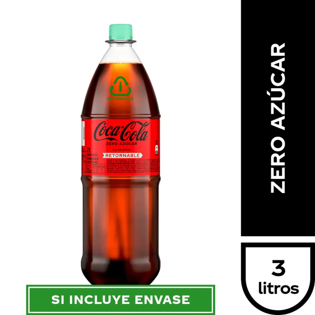 3L RETORNABLE COCA-COLA ZERO
