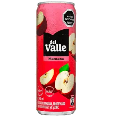 JUGO LATA DEL VALLE MANZANA 340ML