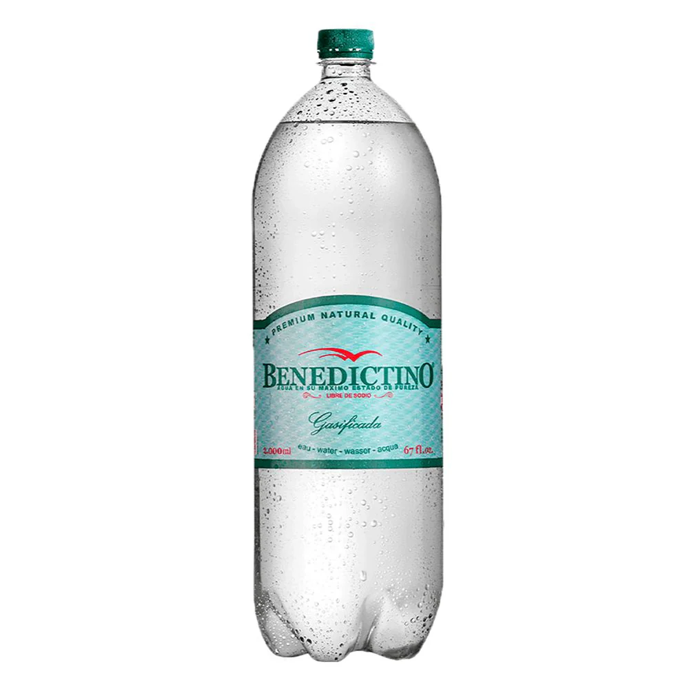AGUA BENEDICTINO CON GAS 3L